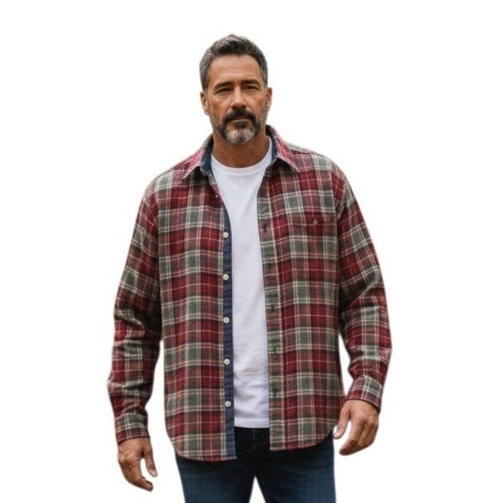 Vintage Pendleton 100% Wool Mens size Large Plaid Flannel Heritage Classic Shirt